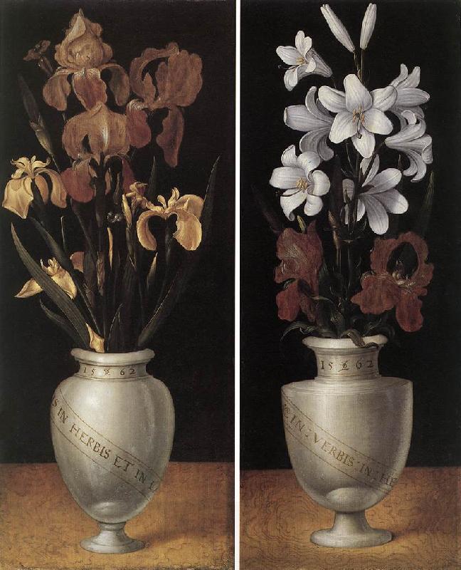 RING, Ludger tom, the Younger Vases of Flowers DTU China oil painting art